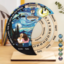 Gift For Bestie, Happy, Christmas - Bestie Forever - Personalized Spinning Perpetual Desk Calendar