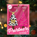 Gift For Bestie,Funny,Christmas - vBesties Forever - Personalized Custom Shaped Acrylic Ornament