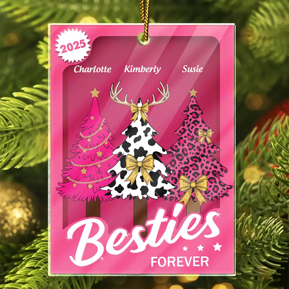 Besties Forever - Personalized Custom Shaped Acrylic Ornament