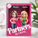 Gift For Bestie, Gift For Sisters, Happy - Besties Forever 3D Effect Toy Box - Personalized Custom Shaped Acrylic Plaque