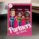 Gift For Bestie, Gift For Sisters, Happy - Besties Forever 3D Effect Toy Box - Personalized Custom Shaped Acrylic Plaque