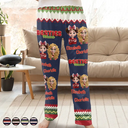 Gift For Bestie,Christmas,Happy,Gift For Sisters,Gift For Brothers,Gift For Sibling,Cousin - Besties Friends Siblings Forever 3D Effect - Personalized Pajama Pants