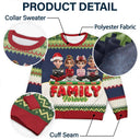 Gift For Bestie,Christmas,Happy,Gift For Sisters,Gift For Brothers,Gift For Sibling,Cousin - Besties Friends Siblings Forever 3D Effect - Personalized Unisex Ugly Sweater