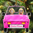 Gift For Bestie,Christmas - Besties On The Board - Personalized Custom Shaped Acrylic Ornament