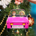 Gift For Bestie,Christmas - Besties On The Board - Personalized Custom Shaped Acrylic Ornament