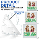 Happy,Gift For Bestie,Gifts For Colleagues,Gift For Sisters,Christmas - Besties Sisters Colleagues Christmas Tree Cake - Personalized Custom Shaped Acrylic Ornament