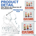 Gift For Bestie,Gift For Sisters,Gift For Women,Gift For Men,Christmas,Happy,Gift For Brothers,Gift For Sibling,Cousin - Besties Sisters Cross Arm 3D Effect - Personalized Custom Shaped Acrylic Ornament