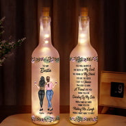 Gift For Bestie,Gift For Women,Happy,Top Market - Besties You Are The Sister I Got To Choose - Personalized Bottle Light