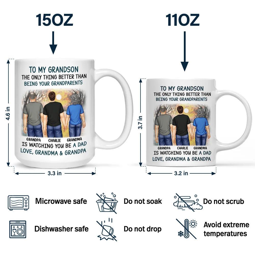 Dad,Mom,Sons,Gift For Son - Better Than Being Your Father Grandpa - Personalized Mug
