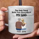 Dad,Daughters,Sons,Gift For Grandpa,Grandpa,Grandkids,Happy,Christmas - Better Than Having You As My Grandpa - Personalized Marble Mug