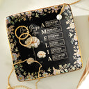 Gift For Women,Gift For Bestie,Love - Bible Verse God Says I Am Birth Flower Nacre Effect - Personalized Ring Dish