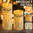 Gift For Women,Gift For Mother,Mom - Daughters (Adult),Mom - Daughters (Young),Gift For Daughter,Love - 3D Metal Effect Birth Month Flowers Mother And Daughters - Personalized Flameless LED Candle