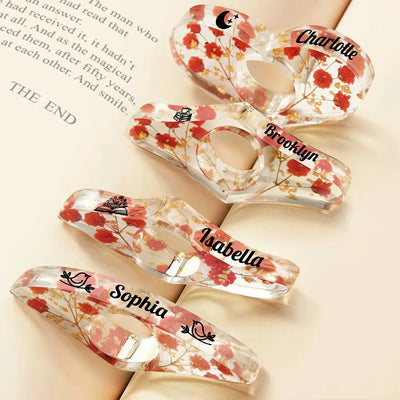 Resin Flower Page Holder