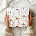 Family,Gift For Women,Happy - Birth Flower Custom Name Family Daughter Sister - Personalized Wrapping Paper