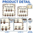 Gift For Couples, Gift For Husband, Gift For Wife, Gift For Boyfriend, Gift For Girlfriend, Parents, Gift For Mother, Gift For Father, Family, Love - Birth Flower Family Love Grows Here - Personalized Custom Shaped Key Holder