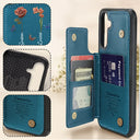 Gift For Wife, Gift For Yourself, Gift For Women, Gift For Mother, Gift For Grandma, Love - Birth Flower Grandma's Garden - Personalized Leather Flip Wallet Phone Case