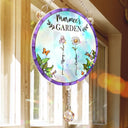 Gift For Mother,Gift For Grandma,Love,Gift For Wife - Birth Flower Grandma's Garden - Personalized Rainbow Suncatcher With Crystal Ball Prism
