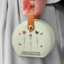 Gift For Yourself,Travel,Gift For Women,Summer,Happy - Birth Flower Grow An Old Friend - Personalized Jewelry Box With Handle