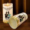 Gift For Yourself,Gift For Women,Gift For Aunt,Gift For Mother,Mom - Daughters (Adult),Mom - Daughters (Young),Gift For Grandma,Grandma - Grandkids,Gift For Daughter,Love - Birth Flower Mother & Daughter Forever Linked - Personalized Flameless LED Candle