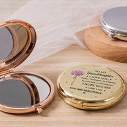 Gift For Daughter,Gift For Grandkids,Gift For Sisters,Gift For Bestie,Love,Gift For Women -  Birth Flower My Daughter You Are Beautiful - Personalized Compact Mirror