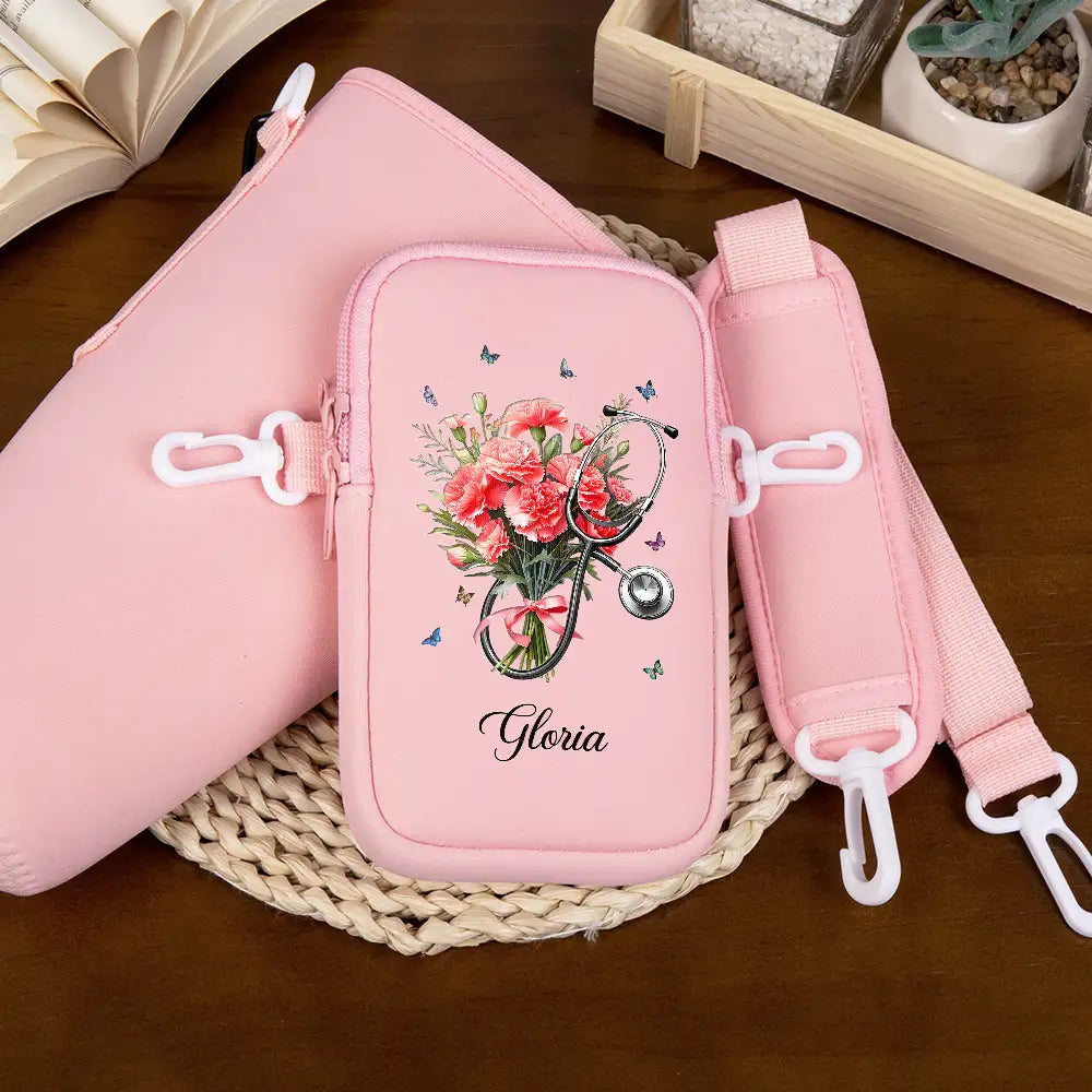 Stéthoscope Fleur de Naissance - Sac porte-bouteille personnalisé