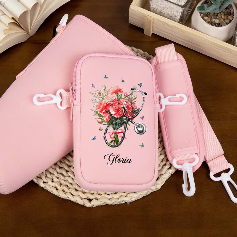 Stéthoscope Fleur de Naissance - Sac porte-bouteille personnalisé