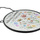 Gift For Yourself,Gift For Women,Gift For Mother,Gift For Grandma - Birth Flower This Grandma's Mom's Garden Belongs - Personalized Stained Glass Window Hanging Suncatcher