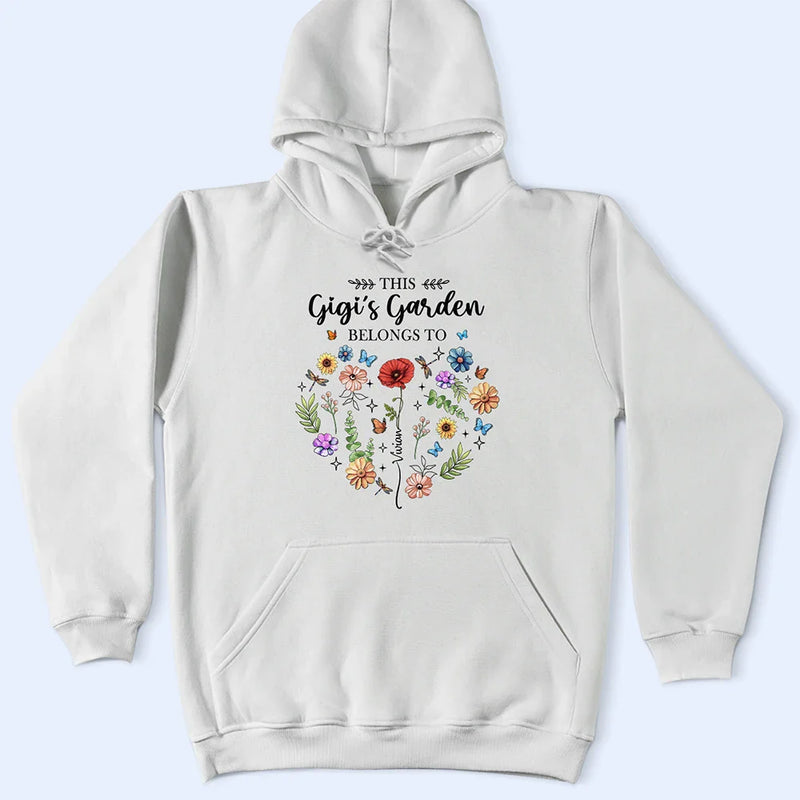 Gift For Yourself, Gift For Women, Gift For Mother, Gift For Grandma, Love - Birth Flower This Grandma's Garden Belongs - Personalized T Shirt