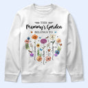 Gift For Yourself, Gift For Women, Gift For Mother, Gift For Grandma, Love - Birth Flower This Grandma's Garden Belongs - Personalized T Shirt