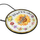 Gift For Grandma, Love - Birth Flowers Bless to Be Called - Personalized Stained Glass Window Hanging Suncatcher