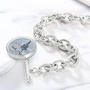 Happy, Gift For Women, Gift For Yourself, Gift For Wife, Gift For Girlfriend - Birth Flowers Bloom Where You're Planted - Personalized Charm Bracelet