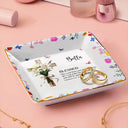 Gift For Yourself,Gift For Women,Christian,Gift For Mother,Gift For Wife,Gift For Girlfriend - Birth Month Bouquet With Matching Bible Verse - Personalized Ring Dish