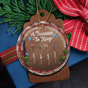 Gift For Bestie,Old Best friends,Love,Christmas - Birth Month Flower Grow An Old Friend - Personalized Circle Glass Ornament