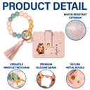 Gift For Yourself,Gift For Women,Happy,Gift For Bestie - Birth Month Flower Turban Woman - Personalized Keychain Wristlet Leather Wallet