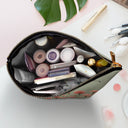 Gift For Yourself,Gift For Women,Happy - Birth Month Flower Watercolor Blooming In Love - Personalized Cosmetic Bag