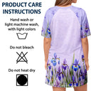 Gift For Yourself,Gift For Women,Happy - Birth Month Flower Watercolor Blooming In Love - Personalized Women's Sleep Tee