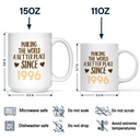 Gift For Yourself,Gift For Women,Gift For Mother,Gift For Aunt,Gift For Grandma,Gift For Bestie,Happy - Birth Month Flowers Bloom Making The World A Better Place - Personalized Mug