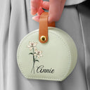 Gift For Women, Gift For Yourself, Happy - Birth Month Flowers Bloom Where You're Planted - Personalized Jewelry Box With Handle
