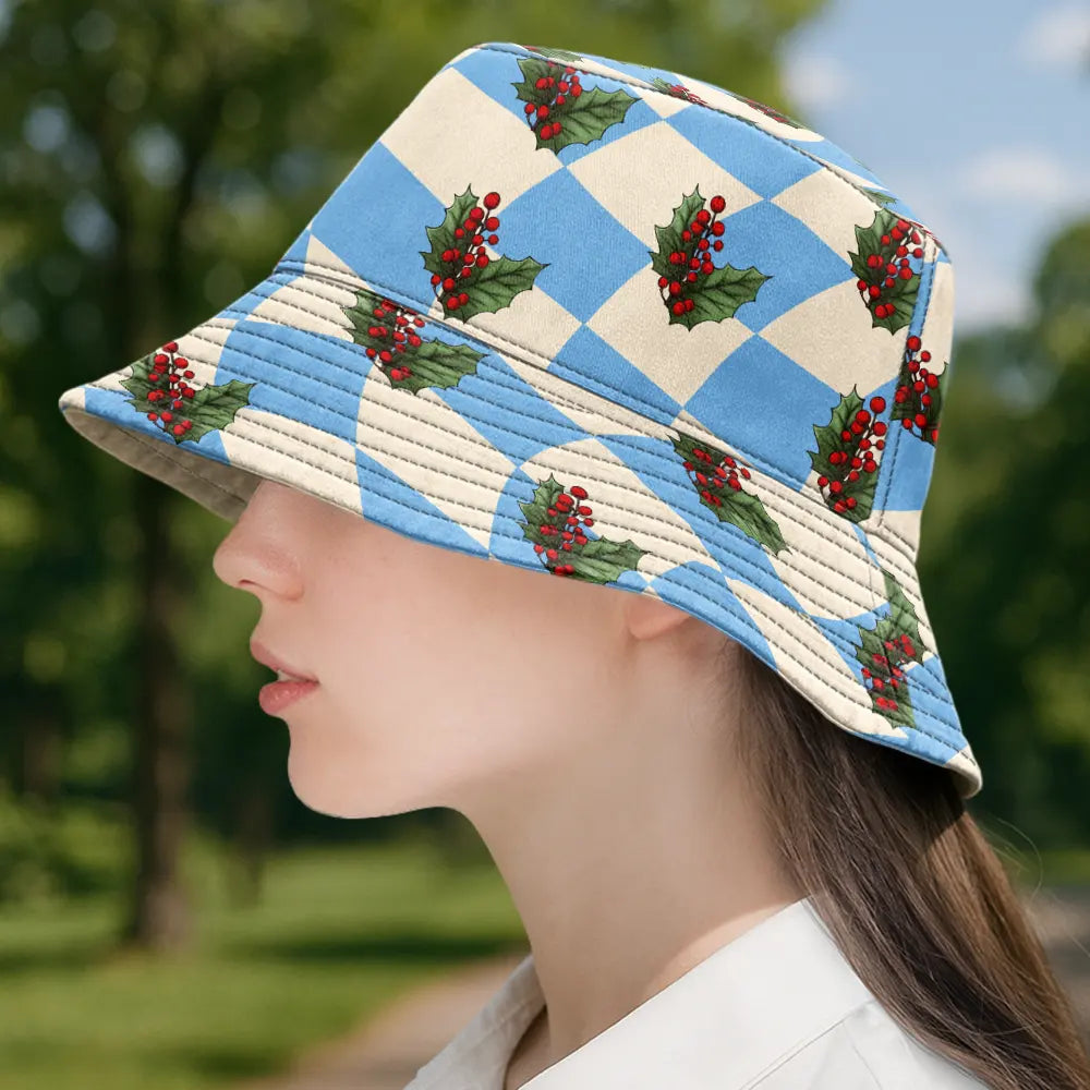 Gift For Women,Gift For Yourself,Happy,Gift For Sisters,Gift For Bestie - Birth Month Flowers Bloom Where You're Planted Women - Personalized Bucket Hat