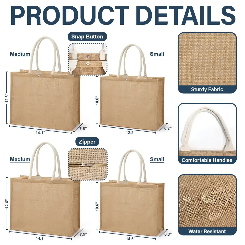 Birth Month Flowers Summer Girl At The Beach - Personalized Jute Beach Bag