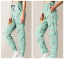 Gift For Yourself,Gift For Women,Happy,Christmas - Birth Month Flowers Turban Woman - Personalized Pajama Pants