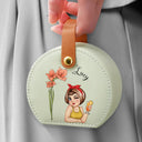 Gift For Yourself,Travel,Gift For Women,Summer,Happy - Birth Month Flowers Woman - Personalized Jewelry Box With Handle