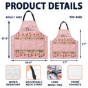 Birth Month Flower Watercolor Blooming In Love - Personalized Apron