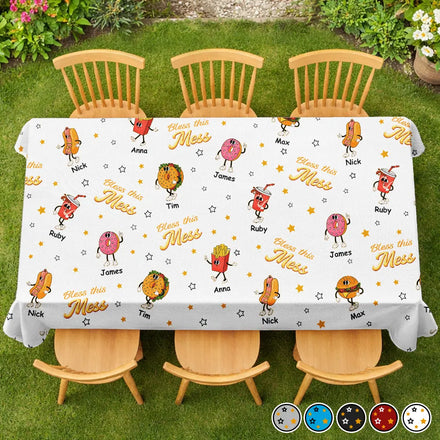 Bless This Mess - Personalized Tablecloth