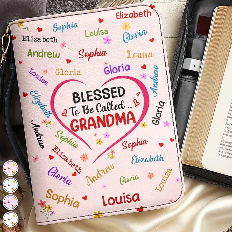 Christian,Gift For Grandma - Blessed To Be Called Grandma Mommy - Personalized Bible Cover