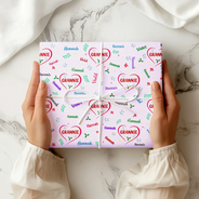 Gift For Grandma, Gift For Mother, Love - Blessed To Be Called Grandma Nana - Personalized Wrapping Paper