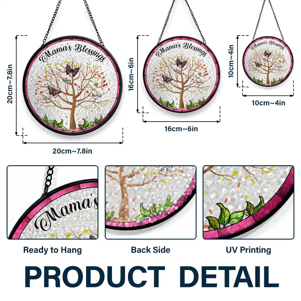 Blessing Call Me - Personalized Stained Glass Window Hanging Suncatcher