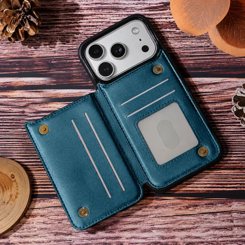 Gift For Yourself,Gift For Women,Gift For Mother,Gift For Grandma,Love - Grandma's Mom's Sea Turtle - Personalized Leather Flip Wallet Phone Case