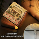 Cozy,Reading,Gift For Yourself,Gift For Women,Icon - Book Lovers Corner Bookstore With Birth Month Flower - Personalized Book Lamp