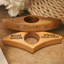 Reading,Gift For Yourself,Gift For Women,Happy - Book Whore Spread Those Pages - Personalized Book Page Holder